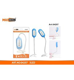 LUCE LED DA LETTURA  CON CLIP