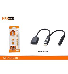 ADATTATORE DA LIGHTNING A TYPE-C/JACK 3.5MM