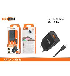 CARICATORE USB CAVO LIGHTNING 2.1A