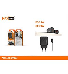 CARICATORE QC 20W PD 35W CON CAVO TYPE-C A LIGHTNINGMaxexcell