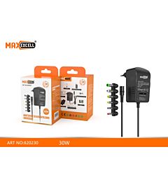 MAXEXCELL 30W 3V-12V ADATTATORE UNIVERSALE