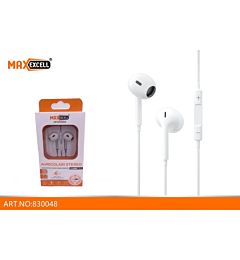 Auricolari Stereo Cavo Jack 3.5mm - Bianco Art.830048