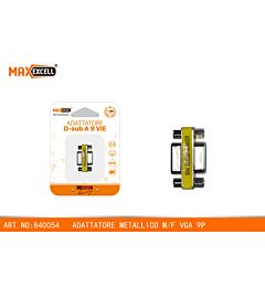ADATTATORE METALLICO M/F VGA 9PMaxexcell