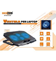 VENTOLA PER LAPTOP A 4 VENTOLE 39*28CM
