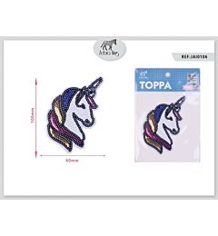 Toppa - Unicorno Paillettes
