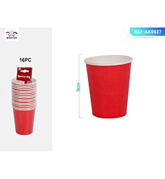 BICCHIERI MONOUSO - ROSSO - 16PZParty Go