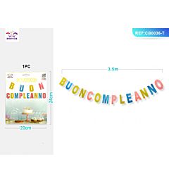 FESTONE BUON COMPLEANNO - COLORATO - 3,5MParty Go