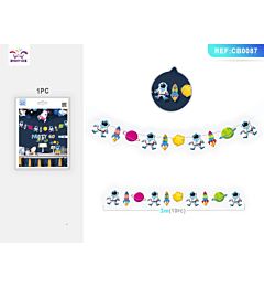 FESTONE DECORATIVO ASTRONAUTA - 3M