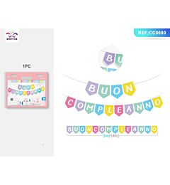 FESTONE - BUON COMPLEANNO COLORATO - 3MParty Go