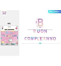 FESTONE BUON COMPLEANNO - ROSAParty Go