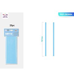 CANNUCCIA MONOUSO - AZZURRO - 25PZ