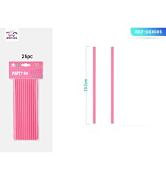CANNUCCIA MONOUSO - ROSA - 25PZParty Go