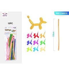PALLONCINI MODELLABILI 130CM - COLORI MISTI - 15PZParty Go