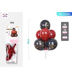 SET PALLONCINI - NERO ROSSO 85CM - 7PZParty Go