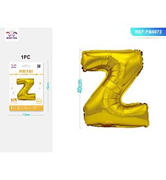 PALLONCINO MYLAR 40CM - LETTERA "Z" ORO - 1PZParty Go