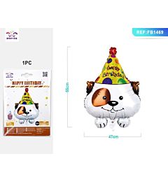 PALLONCINO MYLAR - CAGNOLINO HAPPY BIRTHDAY 66CM - 1PZParty Go