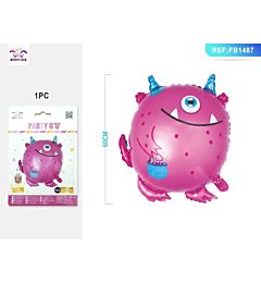 PALLONCINO MYLAR - MOSTRO ROSA 60CM - 1PZParty Go