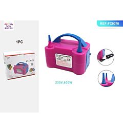POMPA ELETTRICA PER PALLONCINI A DUE TESTE - FUCSIA