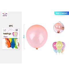 PALLONCINI COLORI MISTI CHIARI - 6PZParty Go