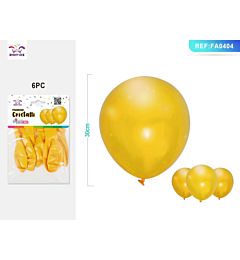 PALLONCINI GIALLI 30CM - 6PZParty Go