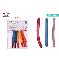 PALLONCINI TORCIGLIONI - COLORI MISTI 6PZParty Go