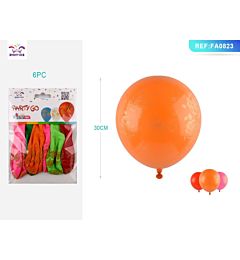 PALLONCINO CON ROSE - COLORI MISTI 30CM - 6PZParty Go
