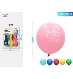PALLONCINI CON MUFFIN - HAPPY BIRTHDAY MISTI - 6PZParty Go