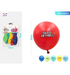 PALLONCINI CON FULMINE - HAPPY BIRTHDAY MISTI - 6PZParty Go