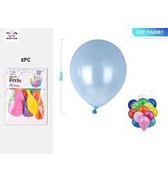 PALLONCINI IN LATTICE - COLORI MISTI - 6PZParty Go
