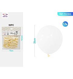 PALLONCINI TRASPARENTI 25CM - 50PZParty Go