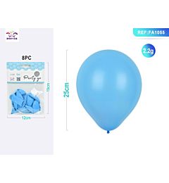 PALLONCINI AZZURRI 25CM - 8PZParty Go