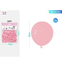 PALLONCINI ROSA 25CM - 50PZParty Go