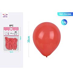 PALLONCINI ROSSI 30CM - 8PZParty Go