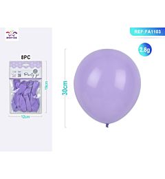 PALLONCINI VIOLA CHIARO 30CM - 8PZParty Go