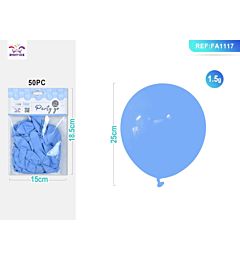 PALLONCINI AZZURRI 25CM - 50PZParty Go