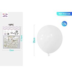 PALLONCINI BIANCHI 25CM - 10PZParty Go