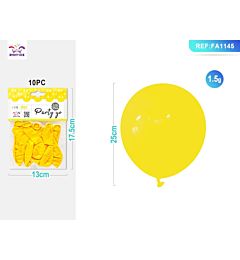 PALLONCINI GIALLO CHIARO 25CM - 10PZParty Go