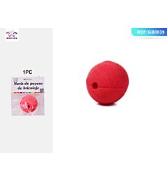 NASO DA CLOWN IN SPUGNA - ROSSO - 1PZ