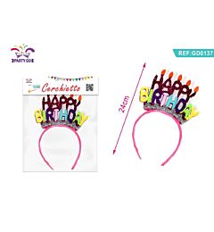 CERCHIETTO HAPPY BIRTHDAY COLORATO - 1PZParty Go