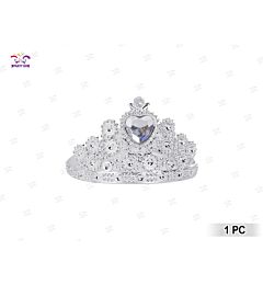 CORONA CON CUORE - ARGENTO - 1PZ