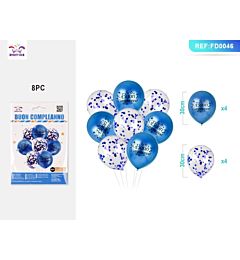 SET PALLONCINI - BUON COMPLEANNO BLU - 8PZParty Go