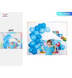 SET PALLONCINI ANIMALI MARINI BLU - 29PZParty Go