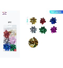 COCCARDE DA REGALO METAL - COLORI MISTI 5CM - 6PZParty Go