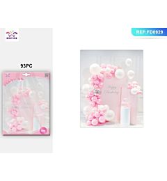 SET PALLONCINI - ROSA & BIANCO - 93PZParty Go