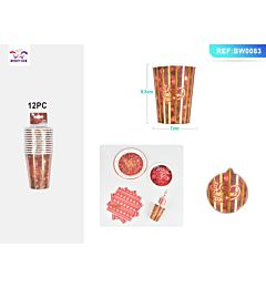 BICCHIERI MONOUSO SAN VALENTINO 12PZ