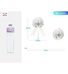 COCCARDA DECORATIVA GRANDE - BIANCO 20CM - 1PZParty Go