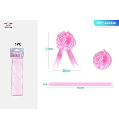 COCCARDA DECORATIVA GRANDE - ROSA 20CM - 1PZParty Go