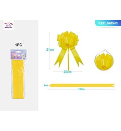 COCCARDA DECORATIVA GRANDE - GIALLO 20CM - 1PZParty Go