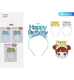 CERCHIETTO HAPPY BIRTHDAY - COLORI ASSORTITI - 1PZParty Go