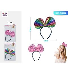CERCHIETTO CON PAPILLON - 1PZ